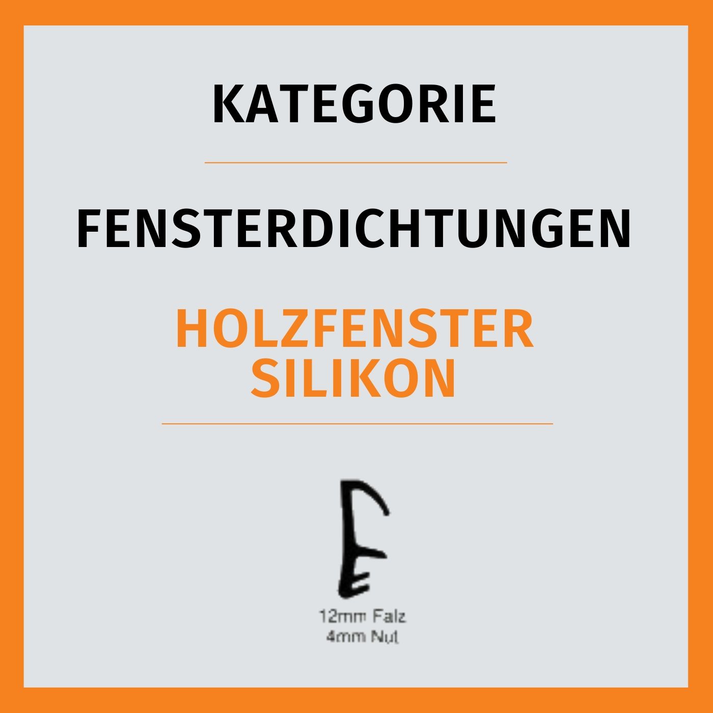 Holzfenster-Dichtungen - Silikon