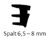 Schüco Alu - Verglasungsdichtung 224 066 VG - TPE