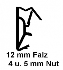 Holzfensterdichtung H - 12 - Silikon