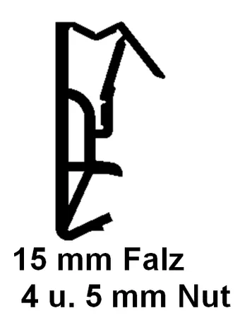 Holzfensterdichtung H 15 Silikon