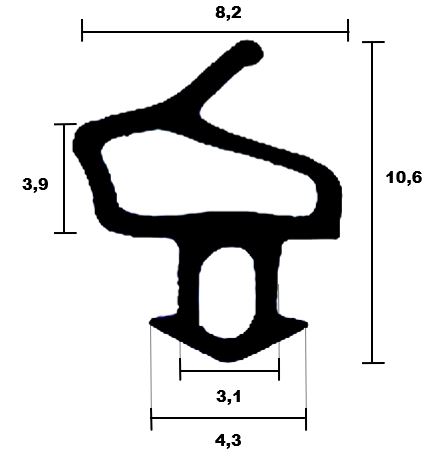 Gummidichtung Fensterdichtung ALUPLAST S-1559 SCHWARZ S-1559, Haus &  Garten \ Fensterdichtung