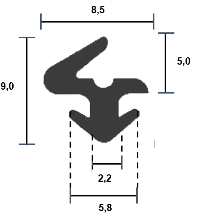 Veka Fenster Flügeldichtung 0513 TPE