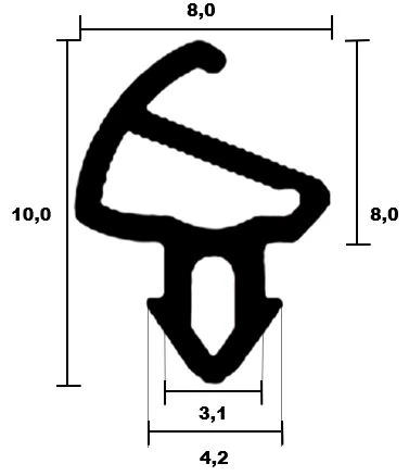 Kömmerling Hohlkammerdichtung K-1000 TPE