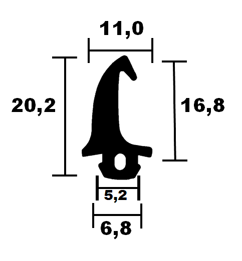 Fensterdichtungen Roplasto 02 - HR 1124