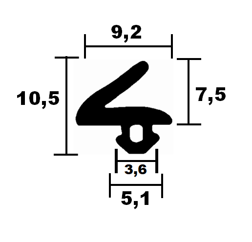 Fensterdichtungen KBE -  HR 1711