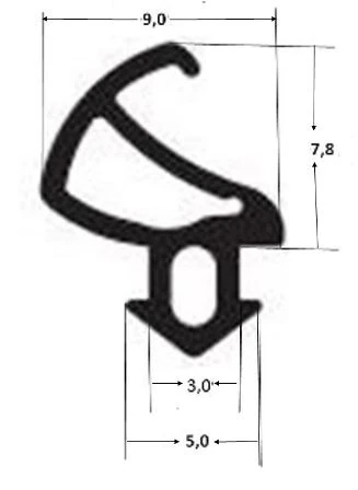 Salamander Fensterdichtung  S - 1000 TPE