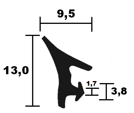 Fensterdichtungen KBE 02 HR 1238