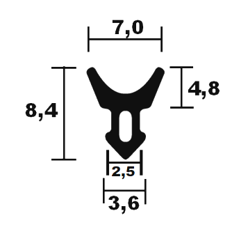 Fensterdichtungen Hoco 02 - HR 9544