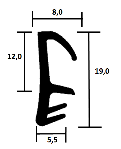 Holzfensterdichtungen HO TPE FR 002