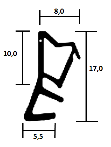 Holzfensterdichtung HO TPE FR 0022