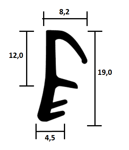 Holzfensterdichtung 009 TPE - Lippendichtung