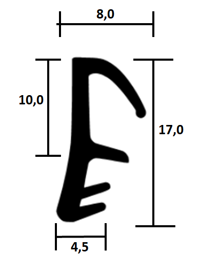 Holzfensterdichtung HO TPE RF 0013