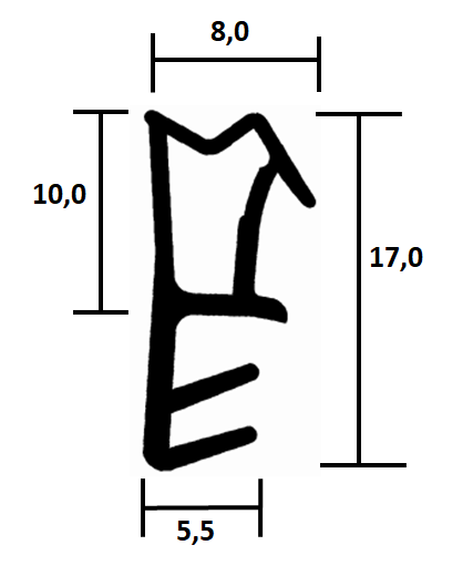 Holzfensterdichtung HO TPE FR 0011