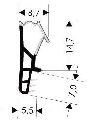 Holzfensterdichtung  weich HO - FS - 0155