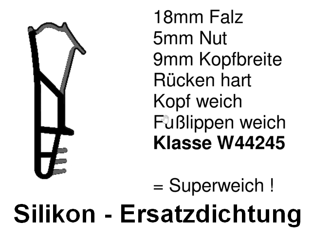 Holzfensterdichtung weich HO - FS - 0185