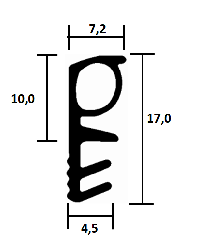 Holzfensterdichtung HO TPE FR 0007