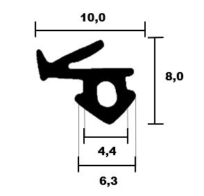 Fensterdichtungen Veka 02 HR 0171