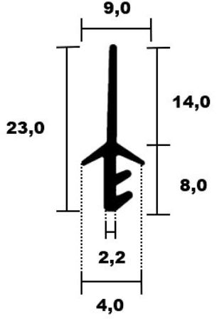 Fensterdichtungen - Dachfenster 04 - H - 5181