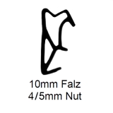 Holzfensterdichtung H 10 Silikon