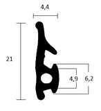 Fensterdichtung 1247 TPE - Rahmendichtung