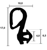 Fensterdichtungen für den Rahmen 4258 TPE