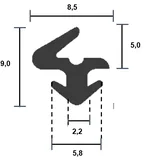 Veka Fenster Flügeldichtung 0513 TPE
