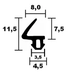 Fensterdichtung 1261 TPE Anschlagdichtung