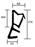 Holzfensterdichtung TPE FR 0022