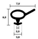 Rehau Fenster Rahmendichtung 2811 TPE
