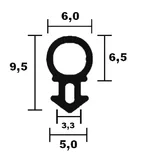 Weru Fenster Schlauchdichtung TPE 1352