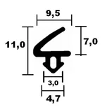 Salamander - Fenster 6511 TPE - Lippendichtung