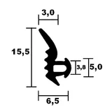 Roplasto Rahmendichtung 6501 TPE
