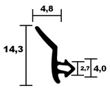Hapa Fenster Rahmendichtung 4588 TPE