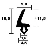 Roplasto Fenster Rahmendichtung 7831 TPE
