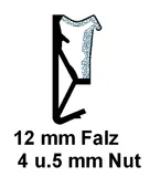 Dichtung für Holzfenster Micro TPE 125